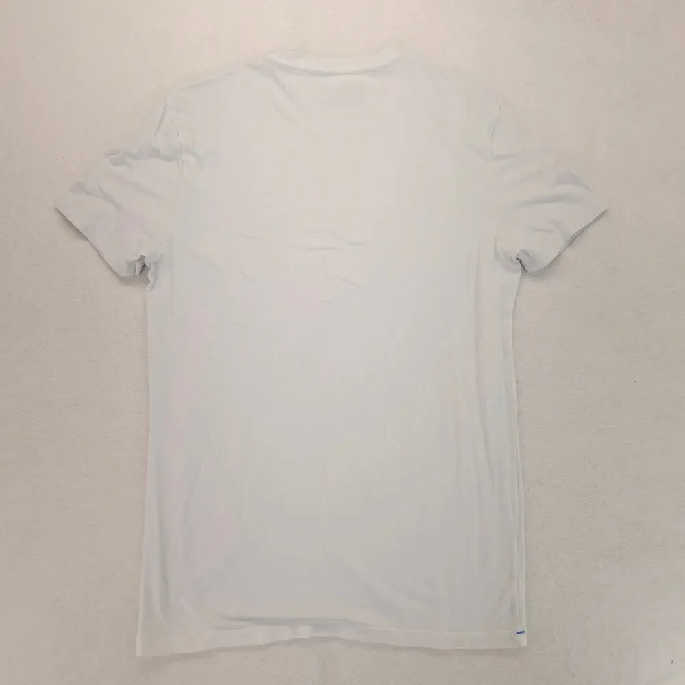 Columbia Casual Short Sleeve Crew Neck Graphic T Shirt Mens Size M Blue